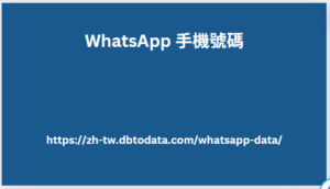 WhatsApp 手機號碼